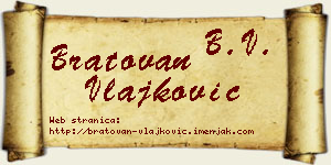 Bratovan Vlajković vizit kartica